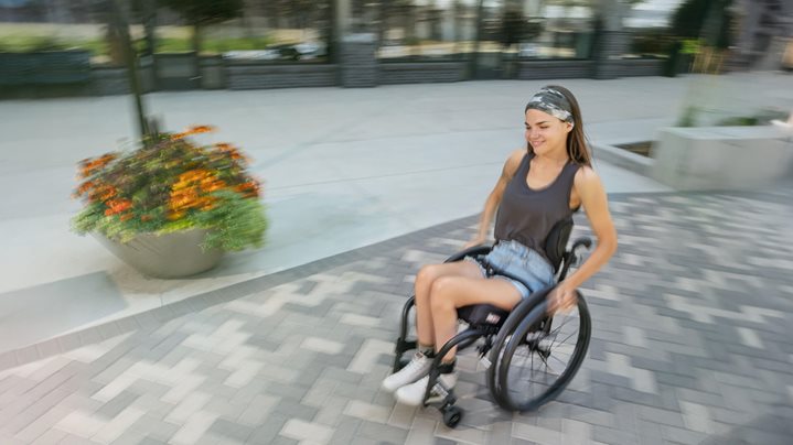 Osoba poruszającą się na wózku